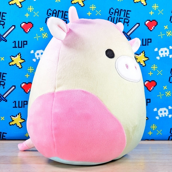 Squishmallow Caedyn the Cow 8" UltraSoft Stuffed Easter Holiday Plush Toy NWT - Picture 3 of 12